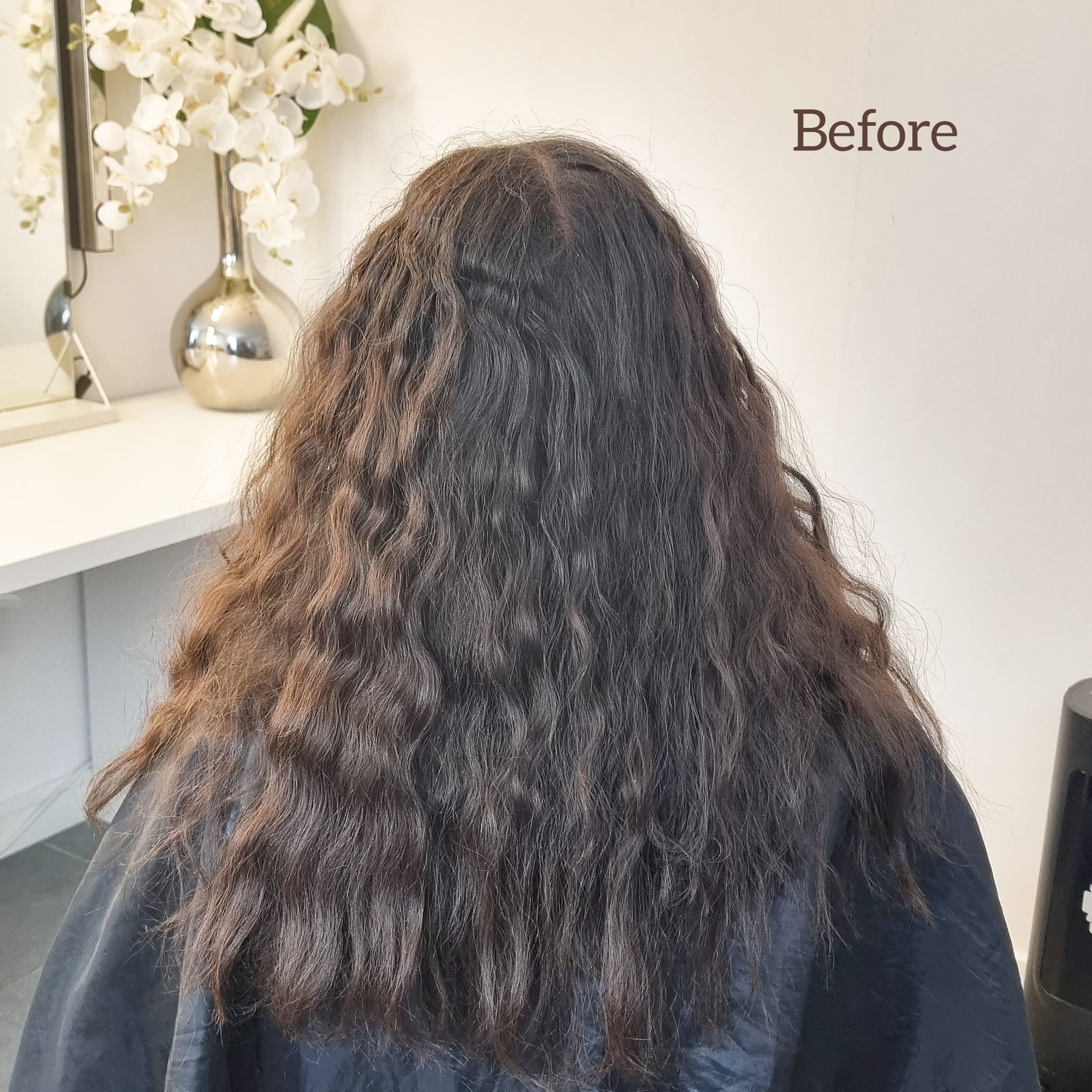 Voor: Keratin Behandeling